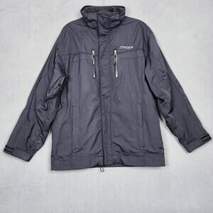 Spyder Jacket Mens Medium Black Team Venom Ski Snow Winter Zip Coat